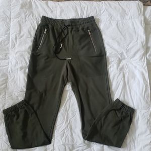 Mens S UA Army Green Joggers
